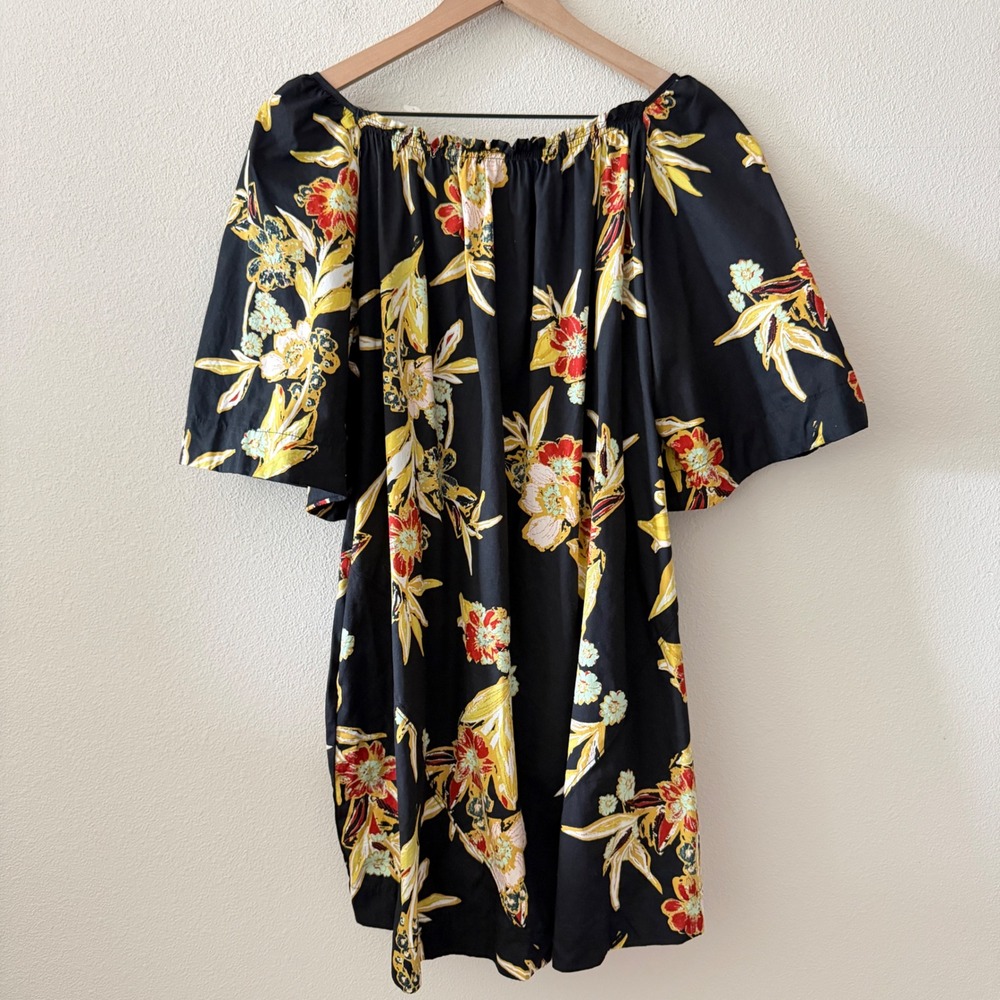 FREE PEOPLE Womens Jodie Printed Tunic Dress Resort Party Event Boho Size Small